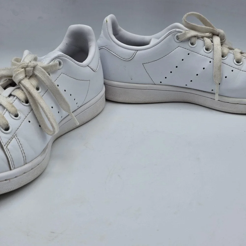Adidas‎ Stan Smith Shoes Womens Size 6 White Leather Tennis Sneakers Q47225